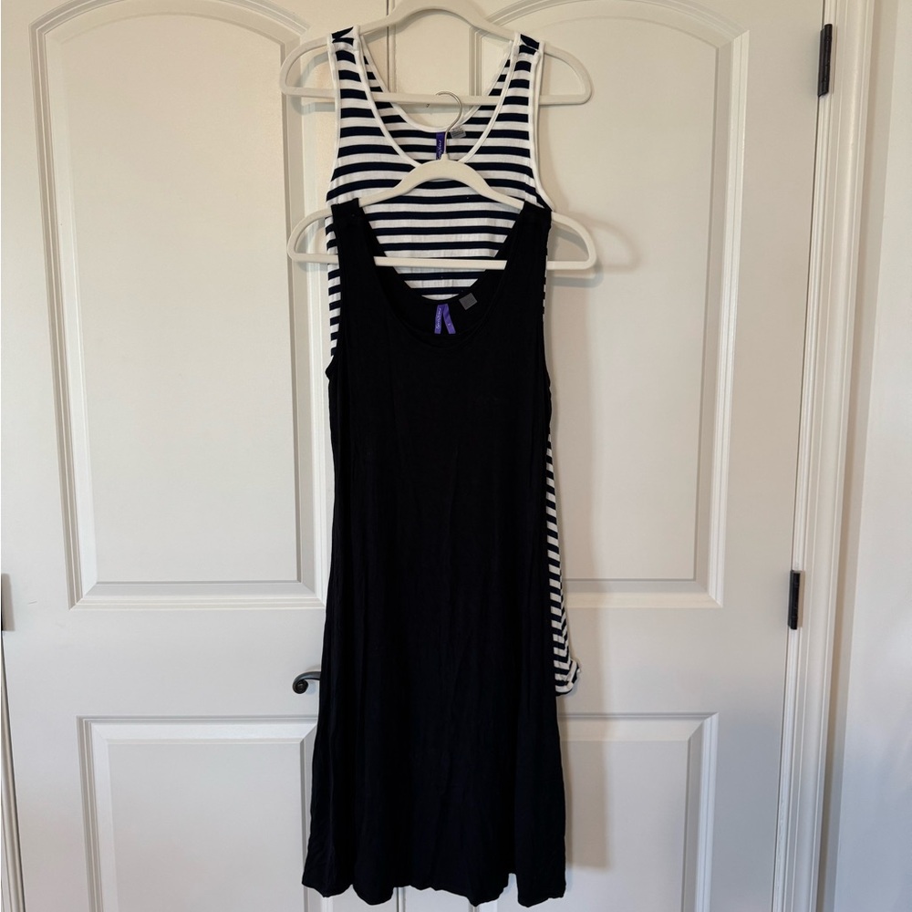 Seraphine Two Pack Sleeveless Fit & Flare Maternity to Nursing Dresses

Size